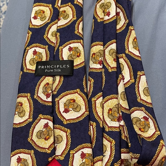 Vintage 90’s Principles Pure Silk Tie From England - Picture 2 of 2